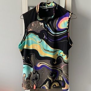 Jamie Sadock sleeveless zippered golf shirt